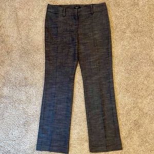 EUC. Ann Taylor Modern Trouser Pant. Brownish Gray Tweed. Size 2 Petite.